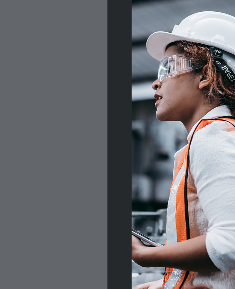 woman in worker uniform