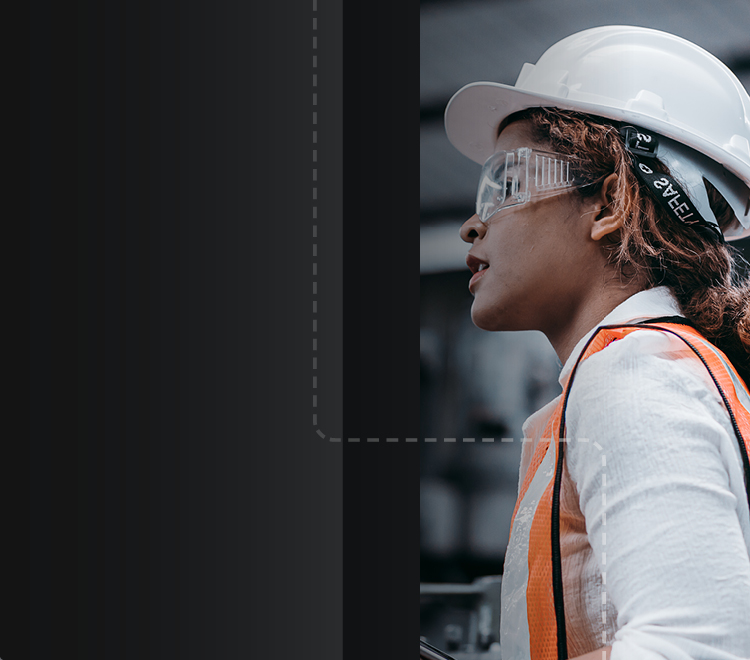woman in worker uniform