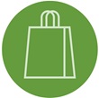 Shopping bag icon