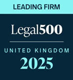 Image of Legal 500 accreditation as Leading Firm for 2025