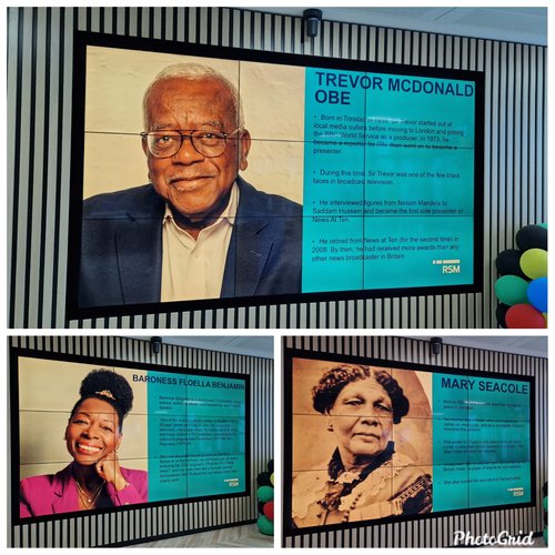 collage with people's posters