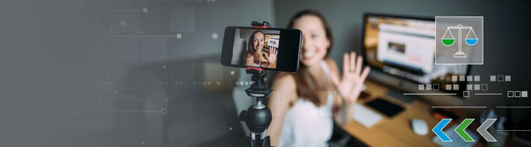 Photo image with woman taking a selfie
