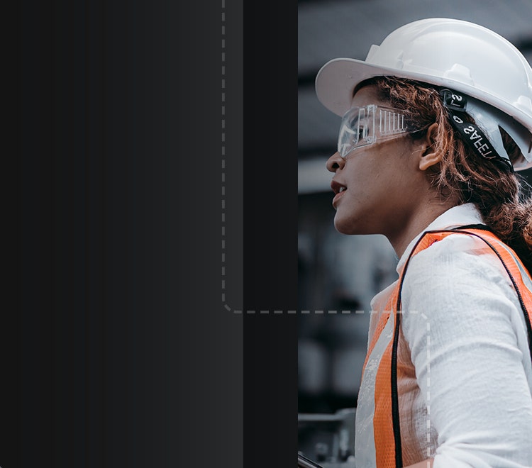woman in worker uniform